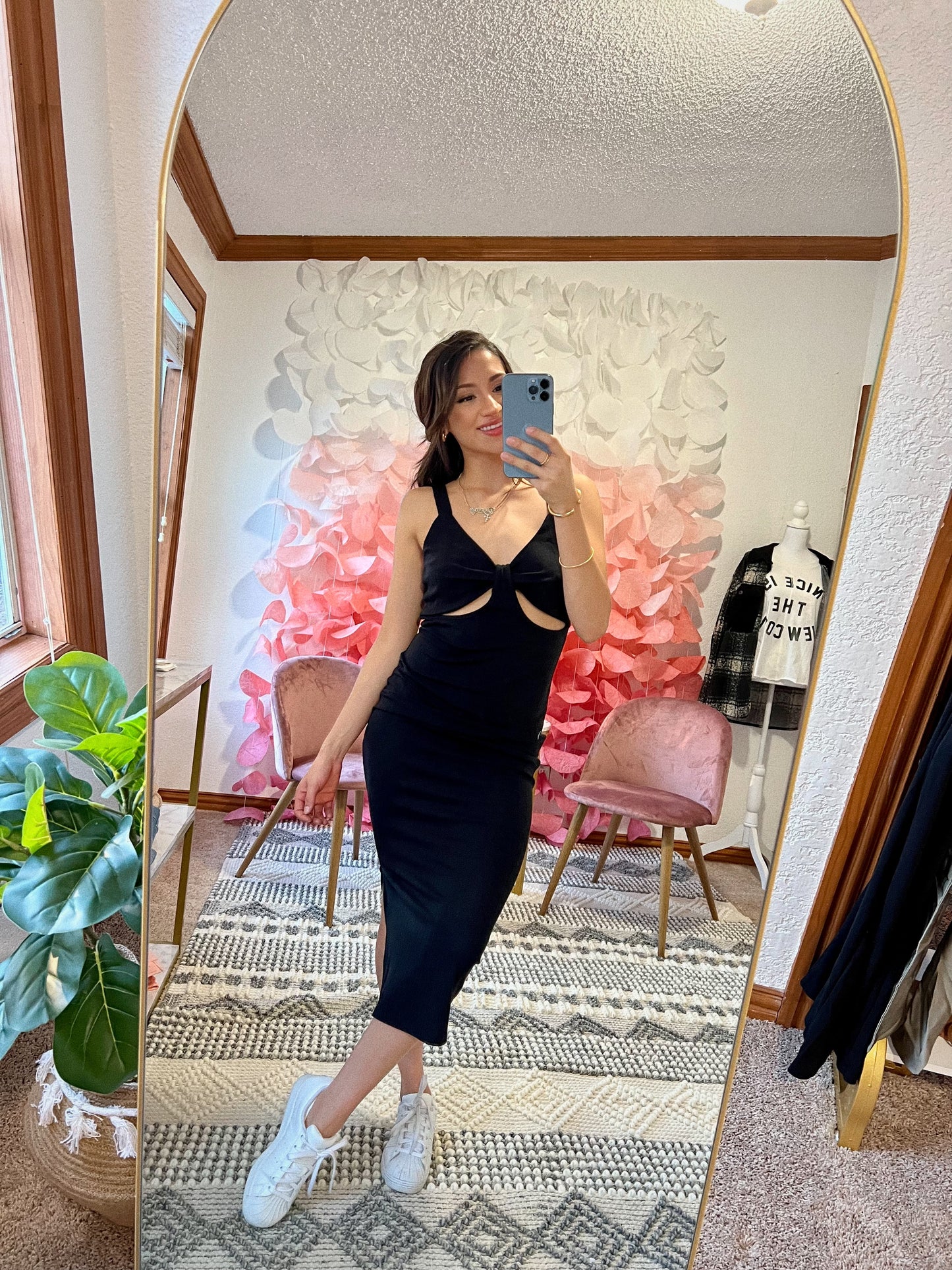 Knit Thick Midi Dress