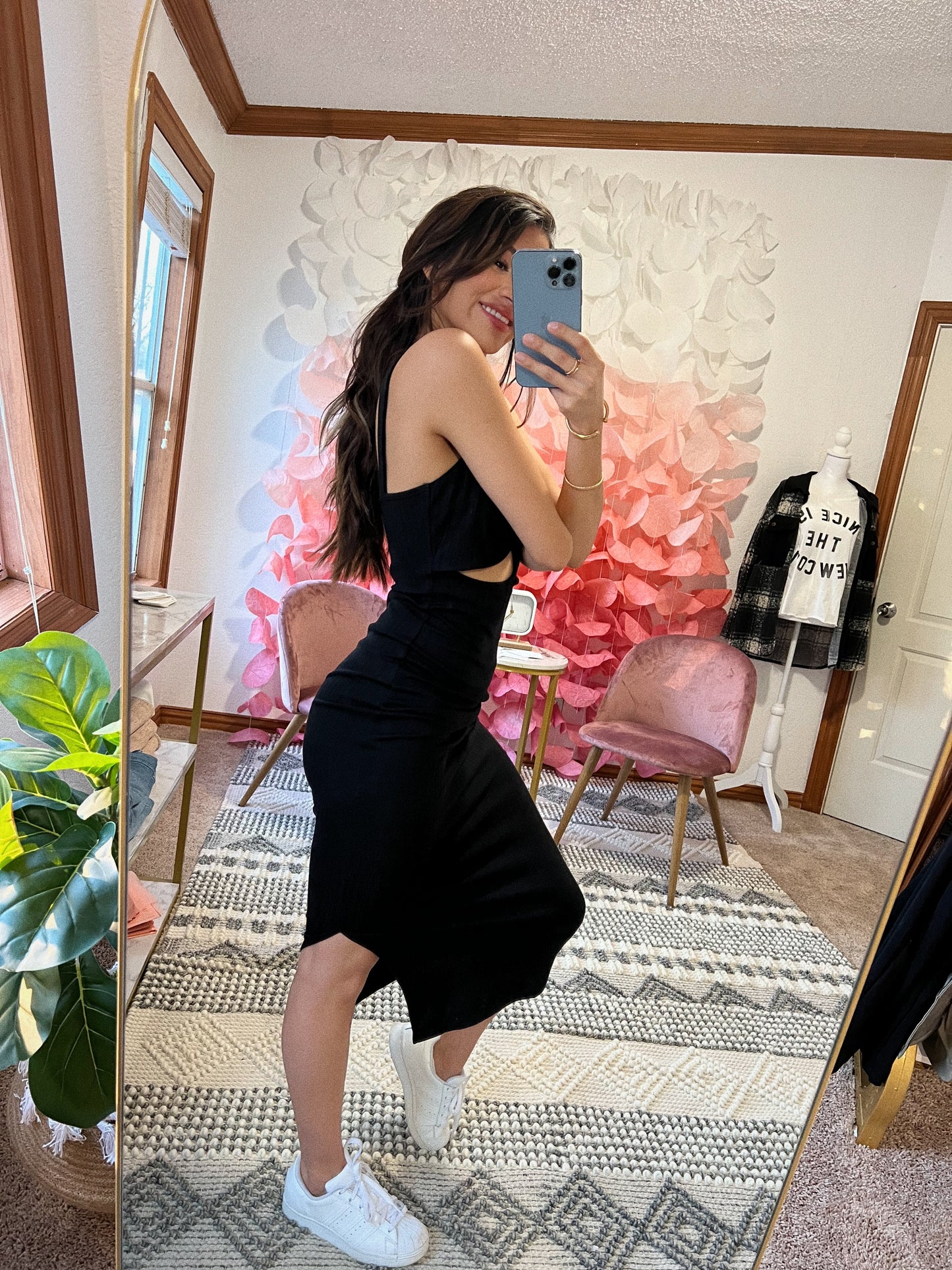 Knit Thick Midi Dress