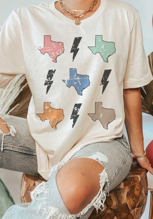 Texas Lightning Graphic T-Shirt