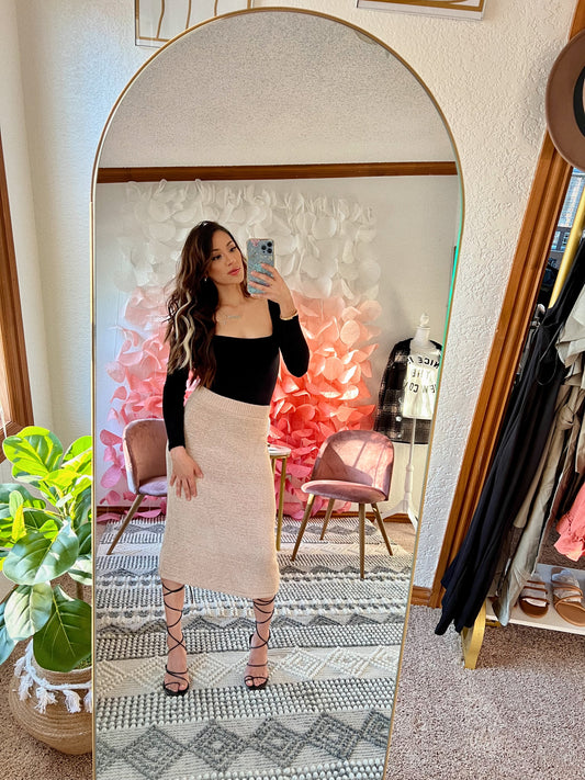 Knit Midi Skirt